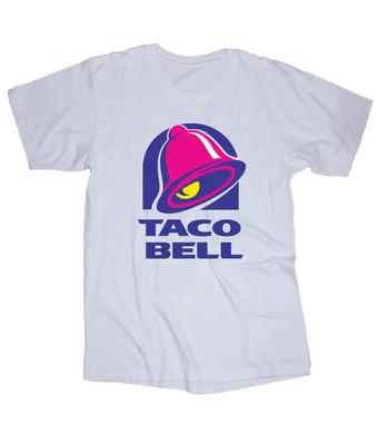 Taco Bell Logo White T-shirt Fast Food