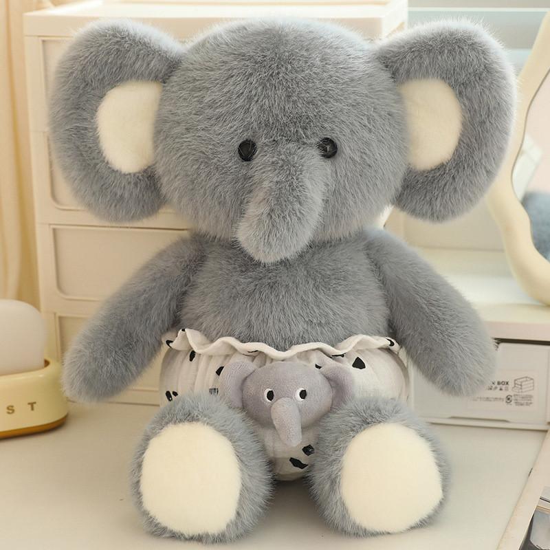 

Wear Dog Clothes Sheep Elephant Plush Toy Stuffed Doll Decoration Kids Gift Elephant