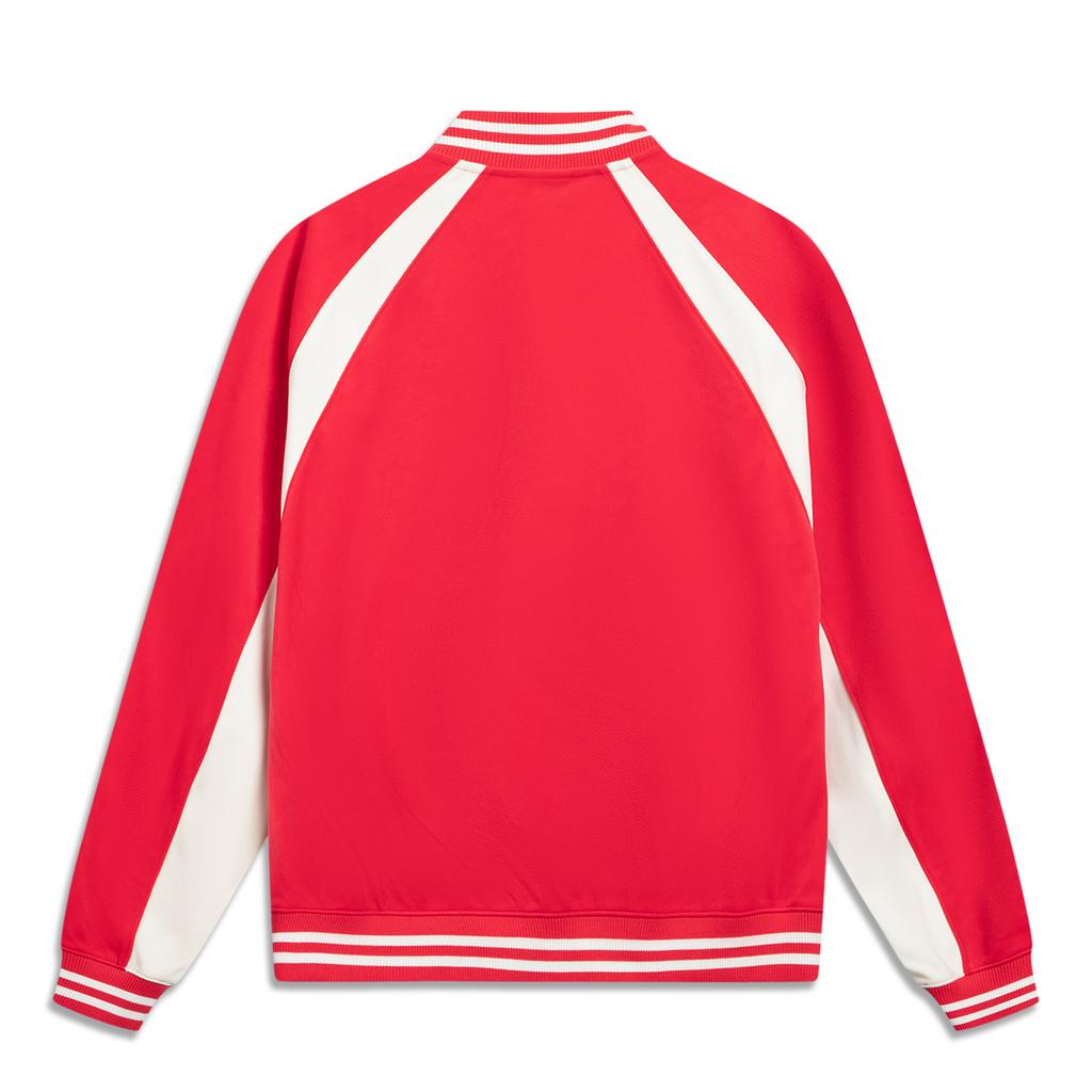 Li Ning Chinese Culture Series Letter Color Block Single-Breasted Soft Simple Baseball Jacket Men jackets AFDW141-3