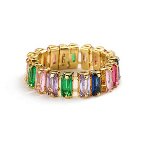 RAKOL Anello in Rame Colorato Moda Europea & Americana per Donne