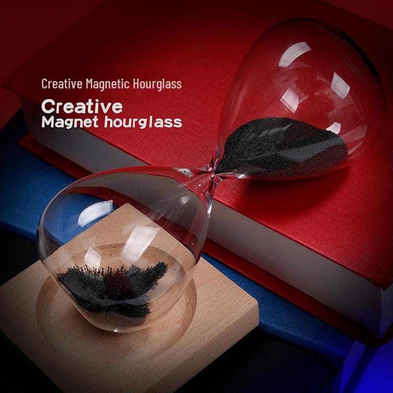 

Магнитные песочные часы: Креативное стеклянное украшение для украшения дома и подарков на День святого Валентина Small Magnetic Hourglass 5x12.5cm