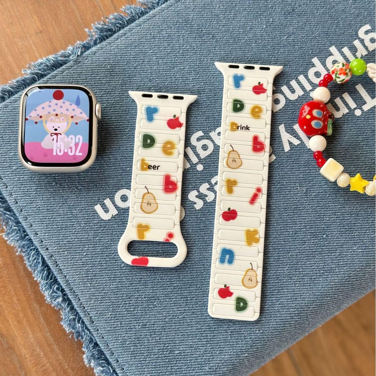 

Colorful Magnetic Strap for 11th Gen Apple iWatch 10/987 Ultra/SE 46 (10th/11th Gen)