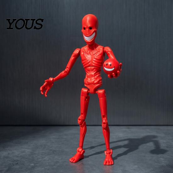 Articulated Horror Toys Figure, 3D Printed Posable Desktop Figurine, Movable Joint Figurines Theme Multi-Jointed Action Figures for Collectors,