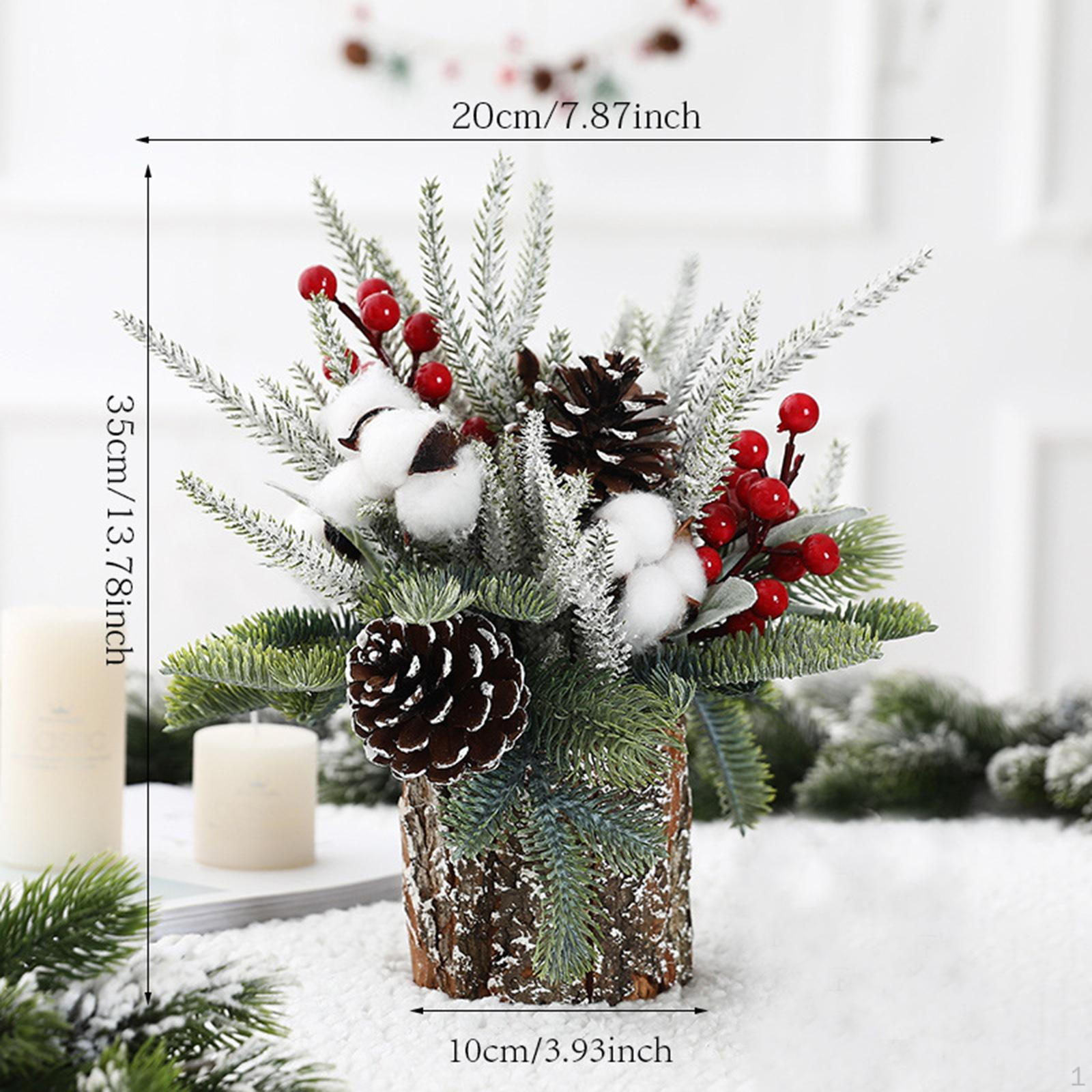 Настольная новогодняя елка искусственная маленькая декорация для вечеринок спальня Cotton