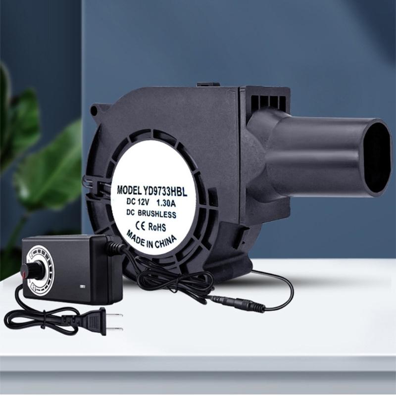 Variable Speed 12V Centrifugal Fan 9733 Blower Fan For Quick Charcoal Ignitions Outdoor Cooking Quick Charcoal Starter