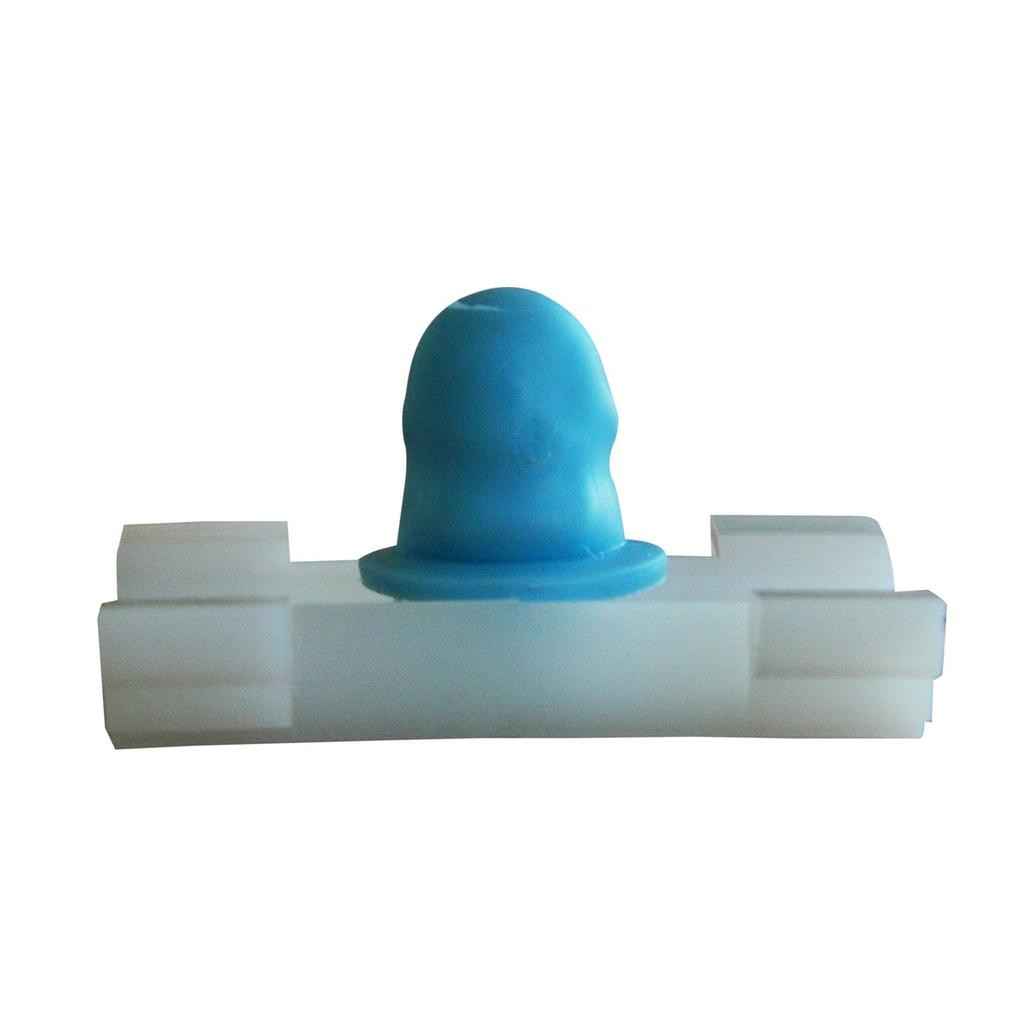 10 kusů lištových klipů s modrou gumovou botkou pro BMW: 51138166675 Opel:172017 Fiat:71717421