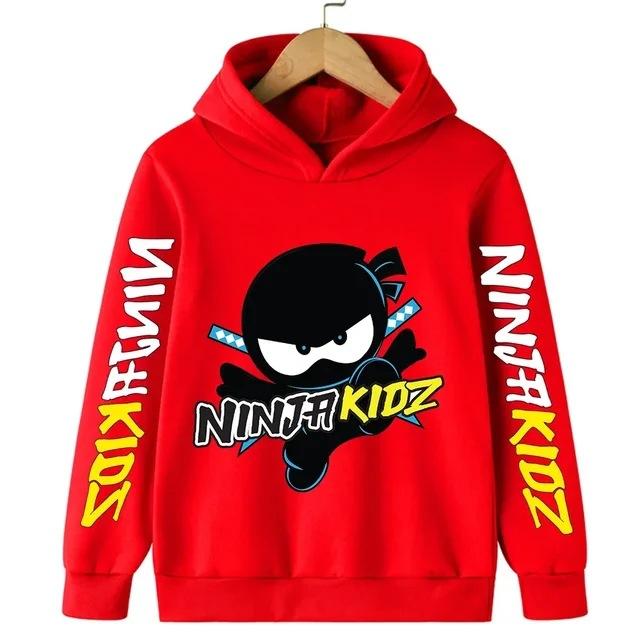 Autumn Children's Clothing Ninja Printed Cartoon Children's Hooded Sweatshirt of High Quality Boys/Girls Pullovers