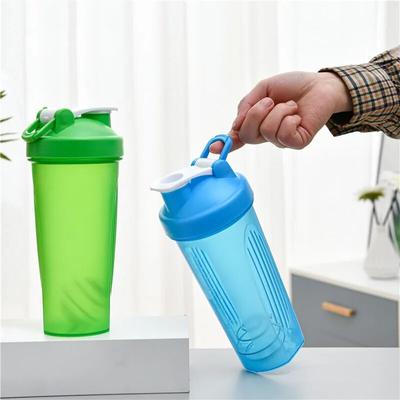 600ml Shaker Bottle Protein Powder Shaker Cup for Gym Fitness with Graduated Portable Water Bottle Mixing Cup