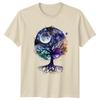 Tree Of Life Cosmic Watercolor T-Shirt Nature Birthday Gift For Him And Her