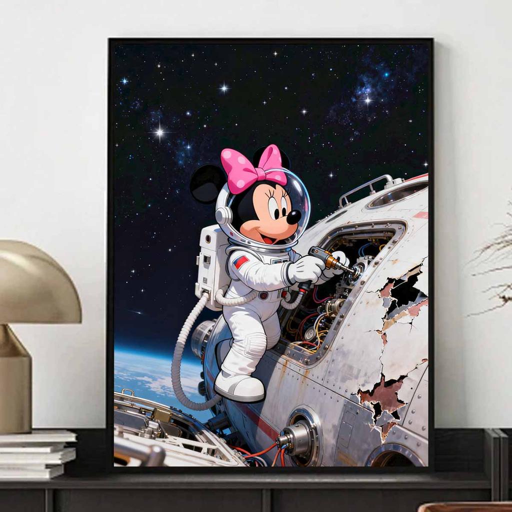 Disney Diamond Painting Kit DIY Round Home Wall Decor Adult Handmade Gift Minnie Space Adventure125 Characters