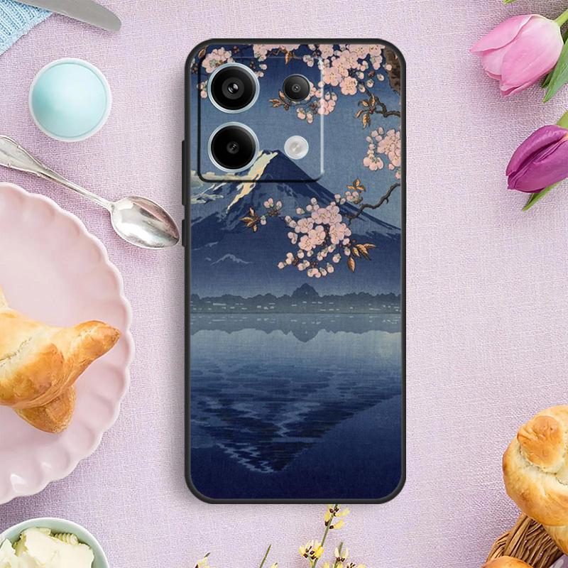 Ukiyo-e Japanese Art Case For Redmi Note 13 Pro Plus Note 12 9 10 11 Pro 9S 10S 11S 12S Redmi 12 10 C 13C Cover