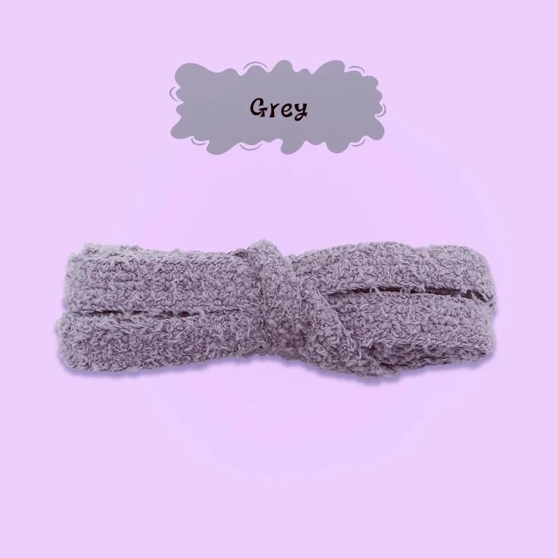 1Pair Flat Shoelace Fluffy Shoelaces 1.5cm Width Plush Rope Shoe Laces 100/120/140/160CM for Woman Man Shoes Accessories Fashion