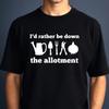 Tuinieren Thema T-shirt Ik Zou Liever Op de Volkstuin Zijn Top Nieuw Mannen Cadeau T-shirt