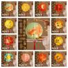 Luminous Mid-Autumn Paper Lanterns Folding DIY Handheld Lanterns  Kindergarten Use