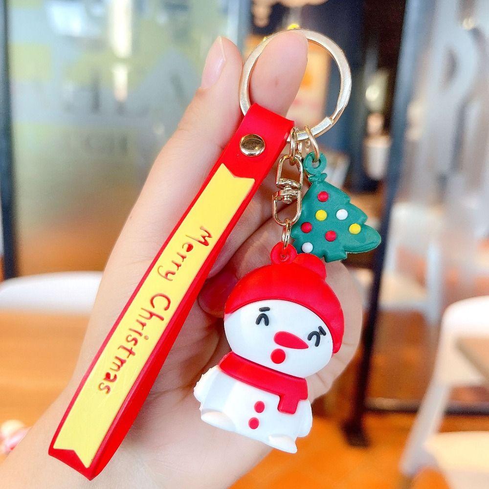 Julenissen Nøkkelring Lite Anheng Dukkeanheng Jul Nøkkelring Bil Nøkkelring Veskeanheng Nøkkelkjede