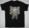 T-shirt Nera Banda Periphery Cotone Taglia Completa Unisex S5XL FM41