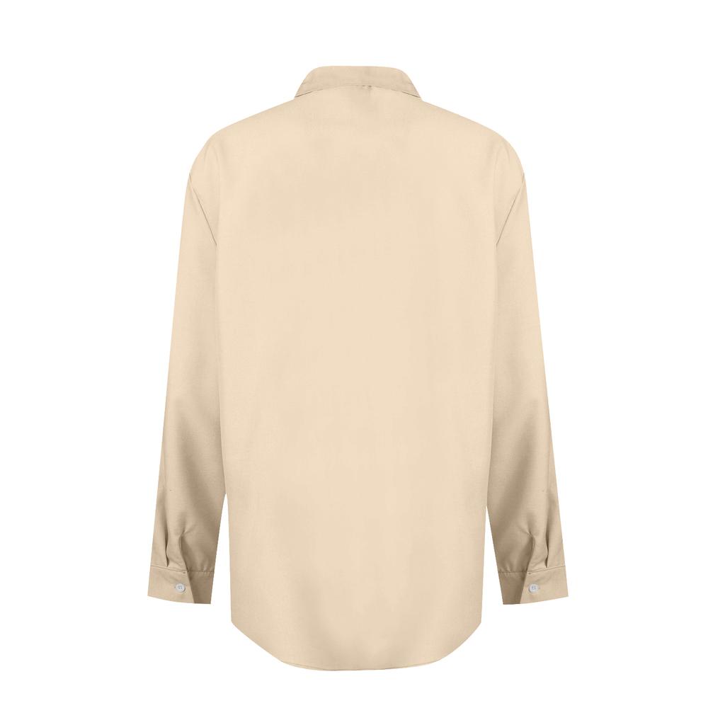 Men's Solid Color Lapel Shirt Casual Loose Fashion Cardigan Top