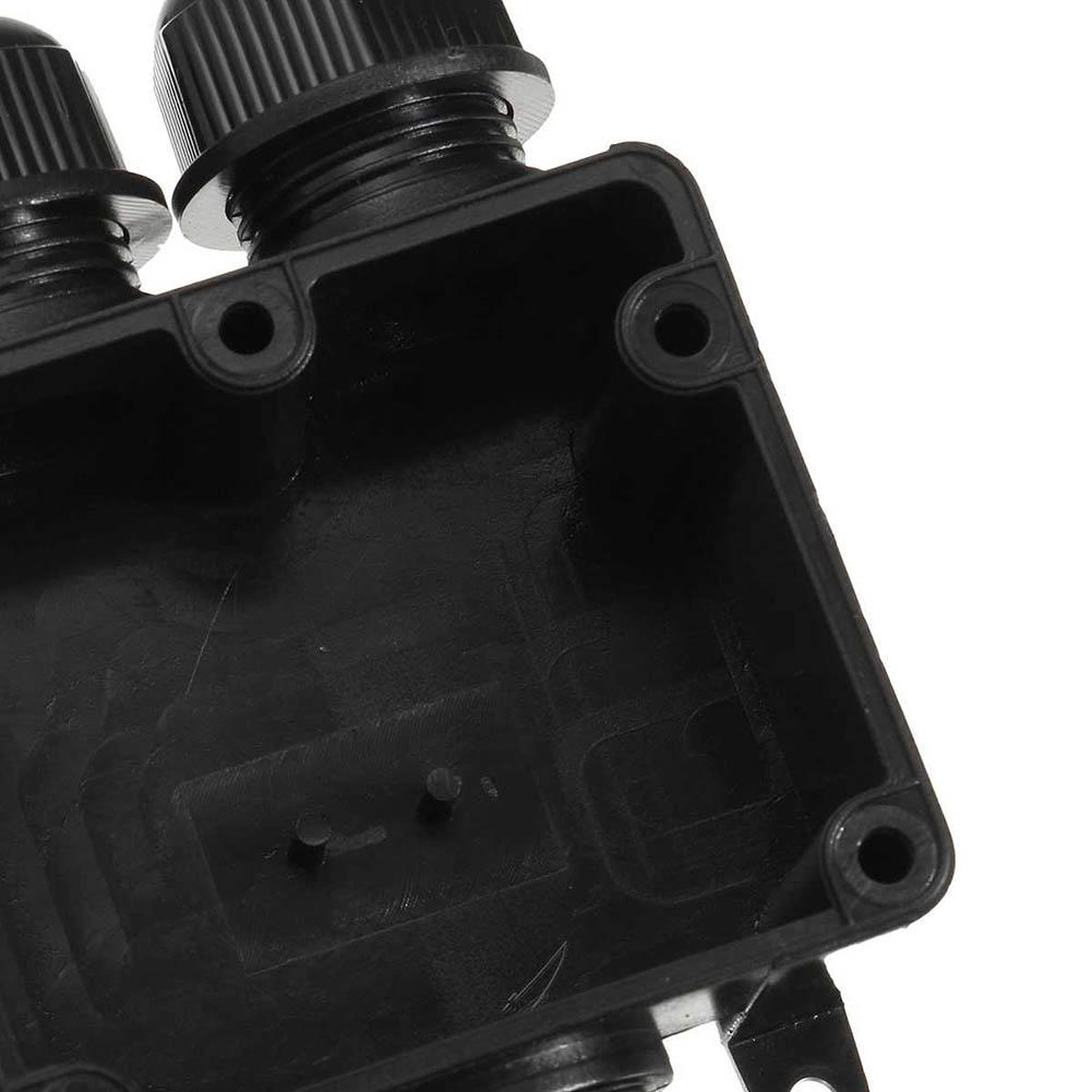 Waterproof IP68 Cable Connector 3 Way External Electrical Junction Box Plastic Cable Wire Connector