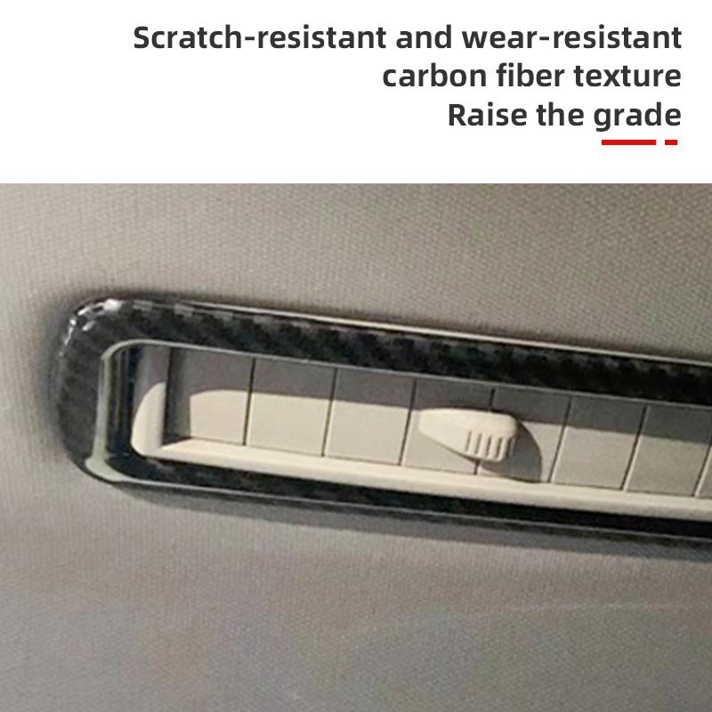 ABS Carbon Auto Innenraum Dachlüftungsrahmen Abdeckung Zierleiste Aufkleber Zubehör Für Toyota Highlander XU70 2020 2024 2024 2024 Hybrid