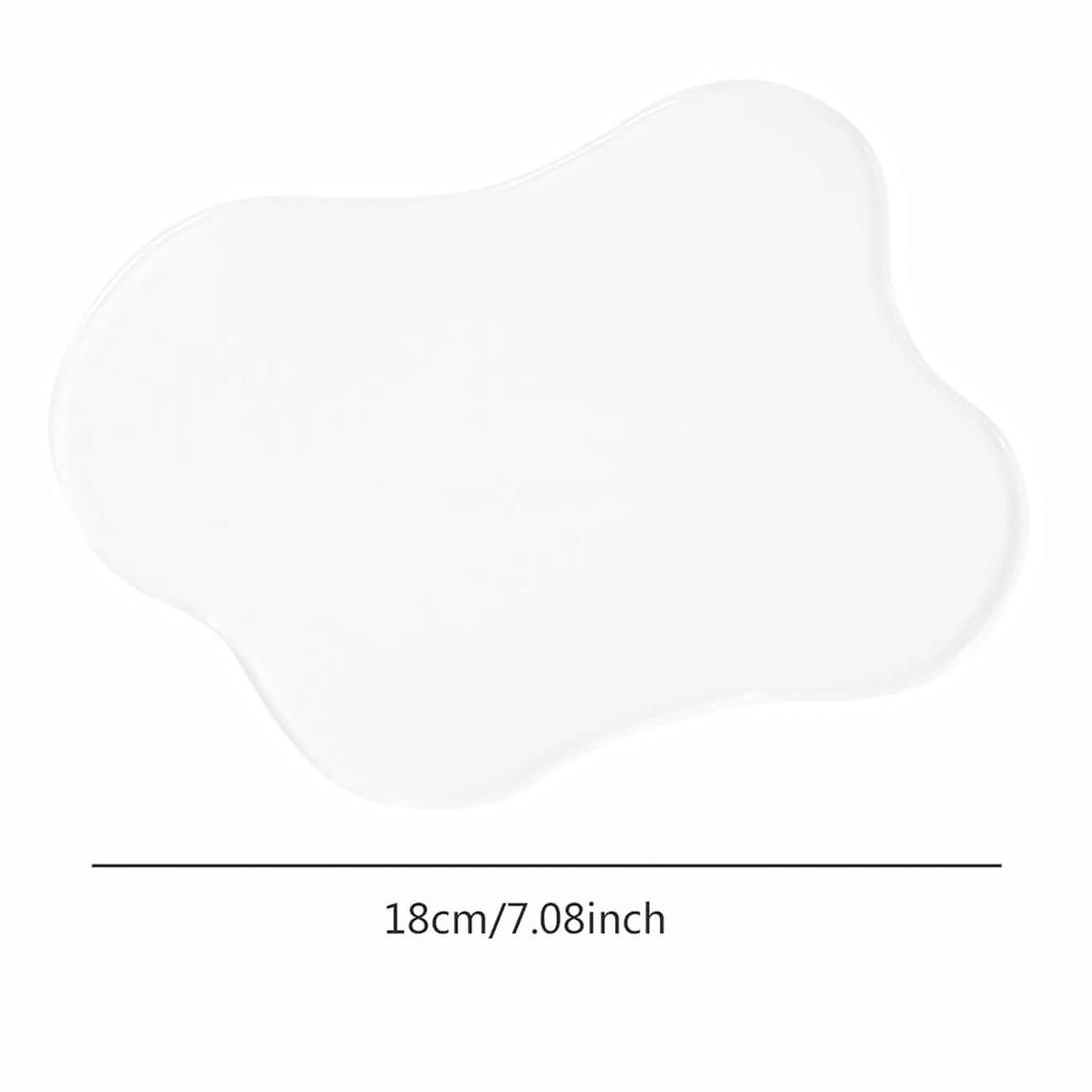 1pc-Transparent Acrylic Irregular Coaster, Wooden Table Coaster, Desk, Kitchen, Suitable for All Beverage and Dining Table Types