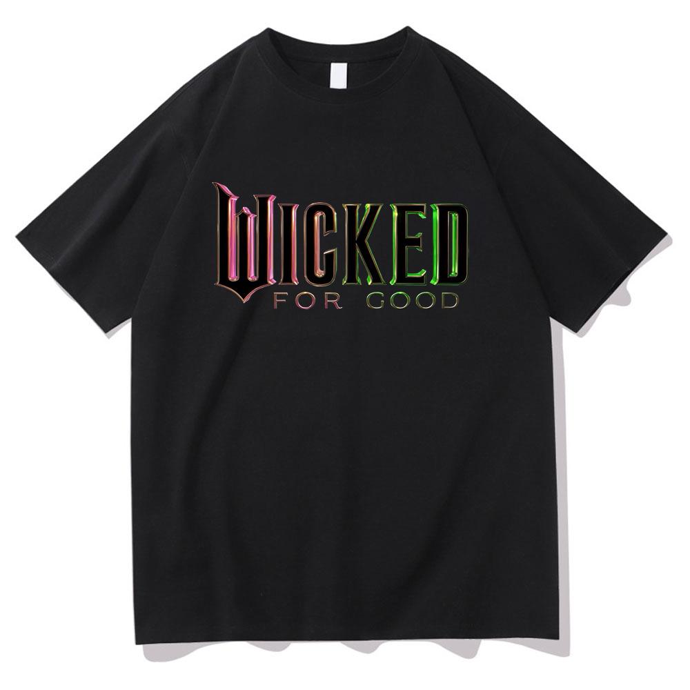 2025 MovieWicked for Good T Shirt Retro WomenUnisex Clothing Cotton Clothes Graphic Tops for Lover Gifts Hight Quality T Shirts