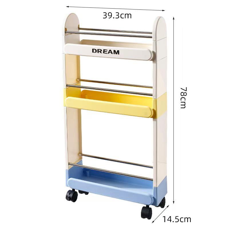 

Многоярусная передвижная стойка для хранения для кухни, ванной комнаты и спальни