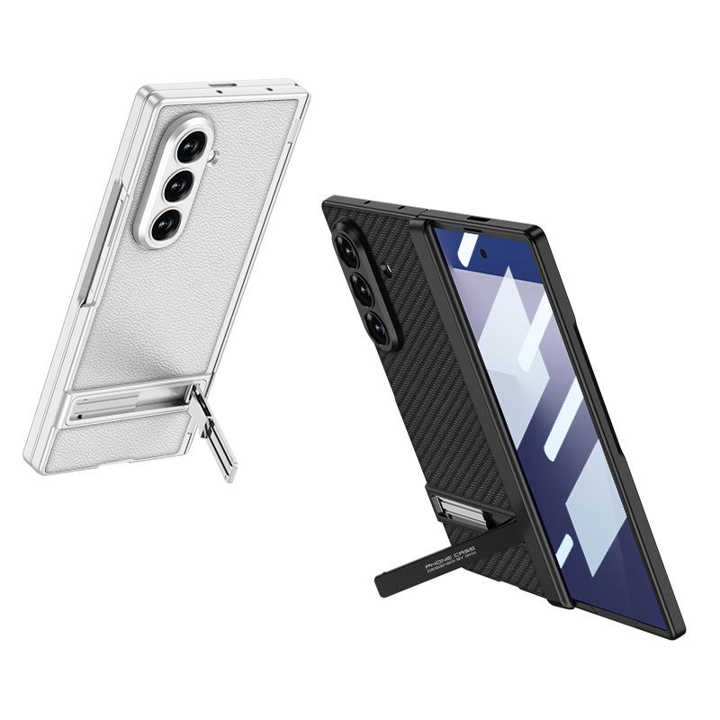 New Model Suitable for Samsung Z Fold7 Mobile Phone Case Magnetic Hinge Triumphal Leather Bracket Shell Film Full Inclusive Protective Case