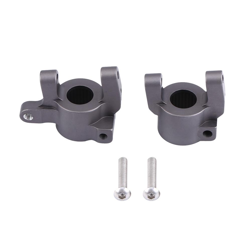 Metal Accessory Front C Hub Carrier Steering Knuckle for   SCX10 II RC Car (Black)