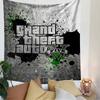 Grand Theft Auto V Tapestry Wall Hanging, GTA 5 Game Poster Art, Gamer Wall Decor for Bedroom Living Room Dorm