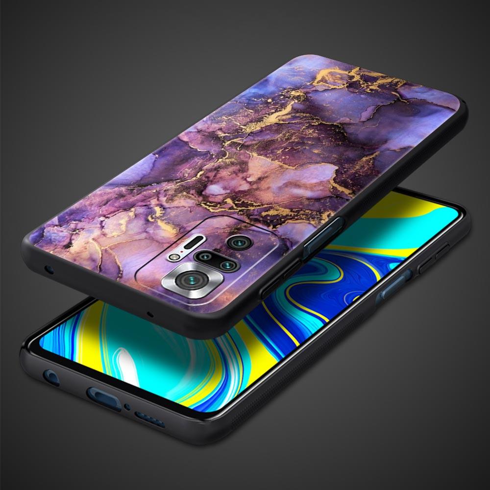 Marble Phone Case For Xiaomi Redmi Note 14 13 5G 10 11 12 Pro Plus 4G 14C 13C 12C 10C Black Cover