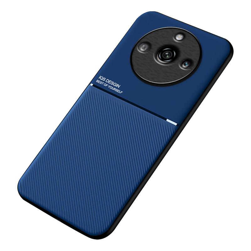 Anti-slip Phone Case for Realme 11 Pro 5G/11 Pro+ 5G,PU Leather+TPU Lines Imprinted Shockproof Cover