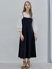 AVANT-G Wave Sleeve Round T-Shirt - Ivory
