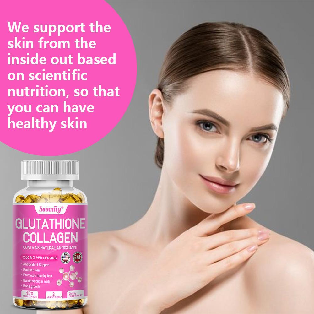 Glutathione Collagen Antioxidant Anti-Aging Whitening 120 Capsules