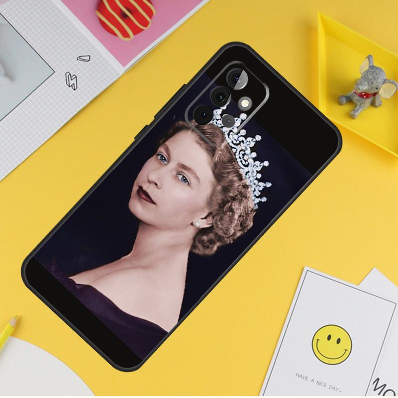 England Queen Elizabeth II For Samsung Galaxy A14 A34 A54 A12 A32 A52 A51 A71 A53 A33 A13 A15 A25 A35 A55 Phone Case