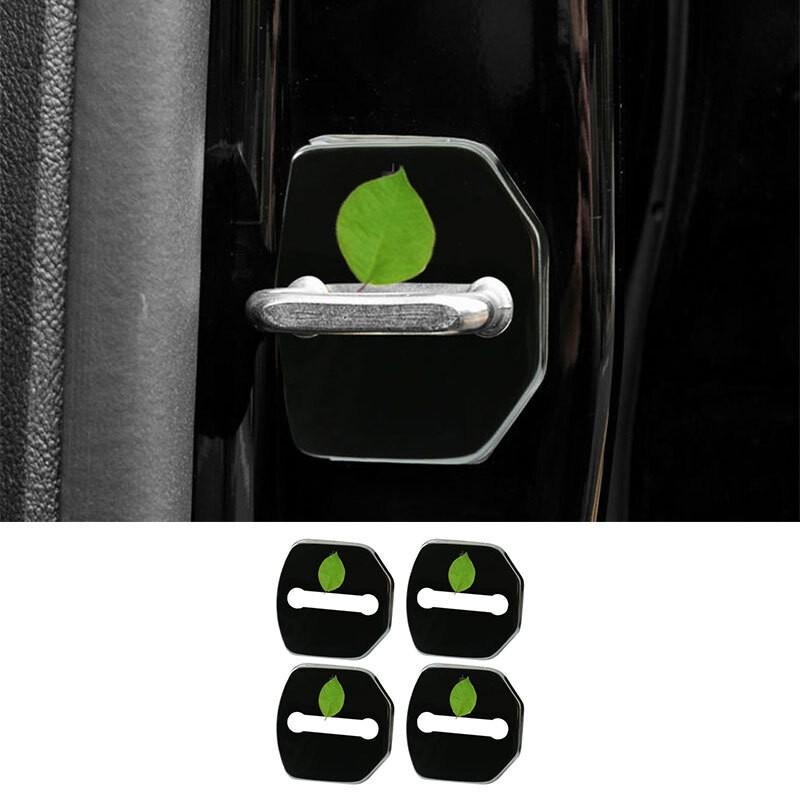 For Lincoln MKC 2015-2019 Black Titanium Door Lock Protection Cover Trim 4PCS