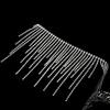 1Yards Length Crystal Tassel Chain Crystal Glitter Silver Rhinestone Tassel Chain Fringe Design DIY Crafts Tassel Trim