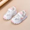 Girls' sneakers 2025 new summer single-mesh shoes breathable boys' net-permeable soft-soled baby running shoes board shoes