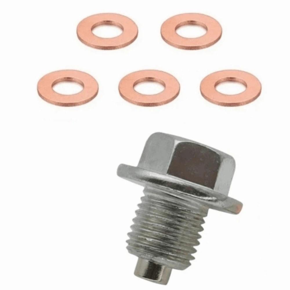 M12 M14 M16 M18 M20 Magnetic Oil Pan Plug Oil Drain Sump Nut Motorcycle Maintenance