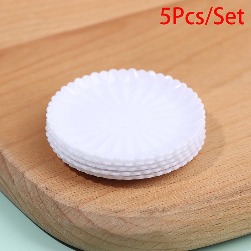 5Pcs/Set Kitchen Toys Doll house Colorful Dinner Plates Doll Durable Mini Food Dishes Tableware Miniature Doll House Accessories