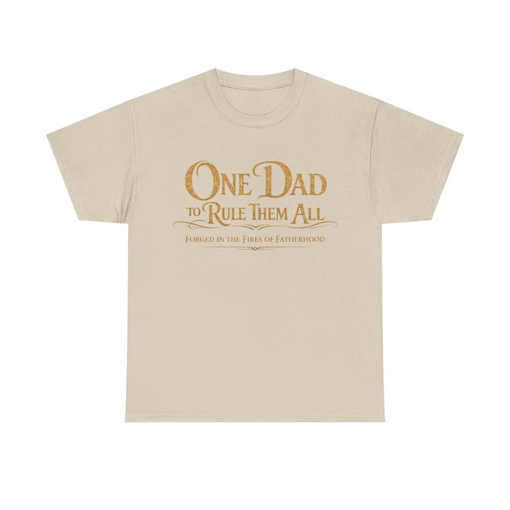 A Dad Rules The World Tshirt Fantasy Fathers Day Tshirt Summer Casual Fashion Loose And Textured Top