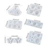 Various Flowers Shape Patch Ornaments Silicone Mold Epoxy Resin Casting Jewelry Tool Making Diy Craft Home Decorations