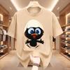 Sunlight T Shirt Big Size Men Calimero Cartoon Pattern Men T Shirt Painted Funny Tshirt Men T Shirt