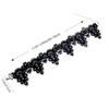 Schwarz-Weiß-Spitzen-Hohl-Kragen breiter Rand Choker Temperament Halsband Abdeckung Halsmuster Narbe Hals Schmuck Choker Hals