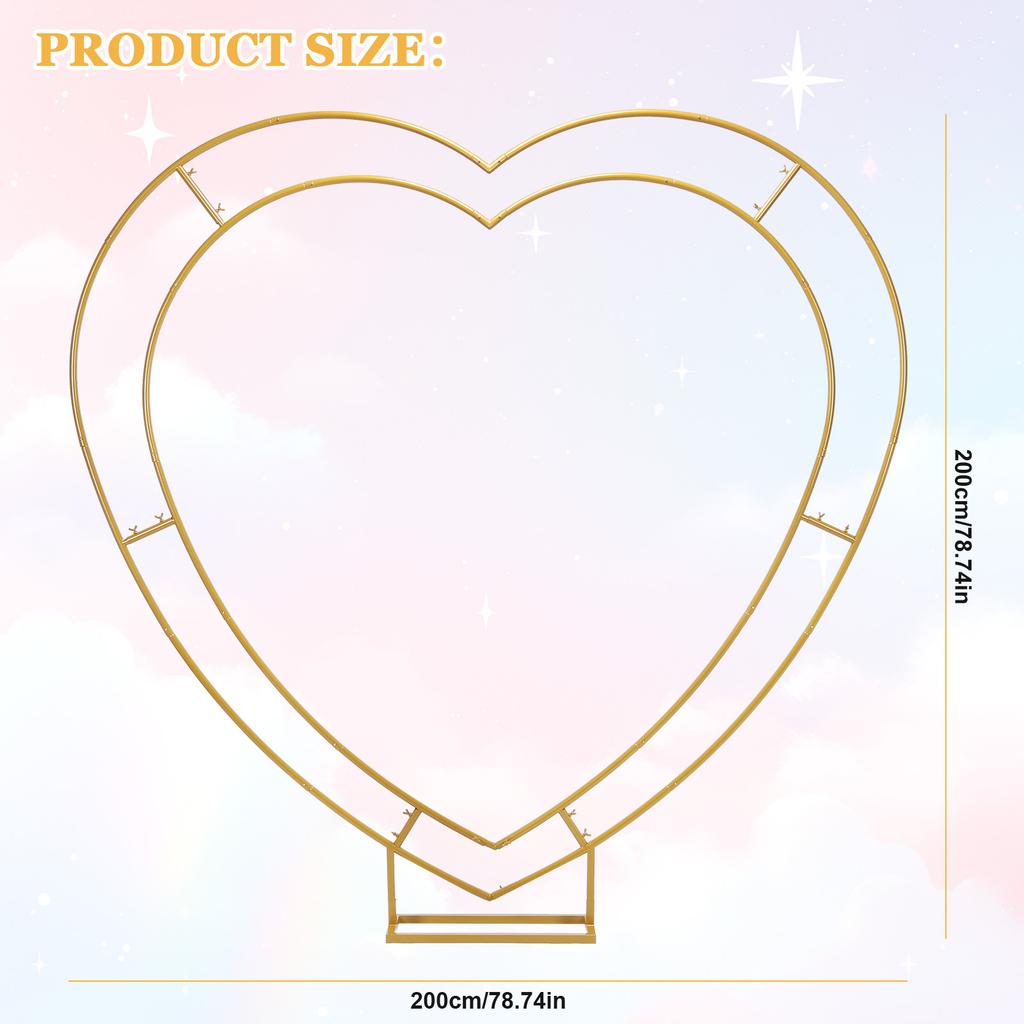 Double-Layered Wedding Balloon Arch 6.7FT Party Decoration Supplies Reusable for Ceremony Valentines Day Birthday Party Decor