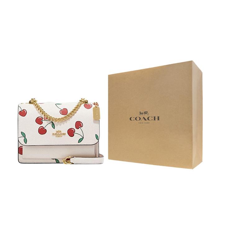 New COACH Klare Cow Leather Shoulder Bag Crossbody Bag Small Size Women's White CE656-IMCAH