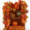 Wreath Maple Leaf Wreath Maple Leaf Wreath Hanging Vine Wreath Artificial Leaf Wreath Thanksgiving Decoration