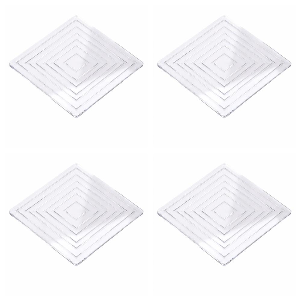 4Pcs Self Adhesive Silent Table Foot Mat Transparent Sofa Chair Foot Fixed Pads  Sofa Corner