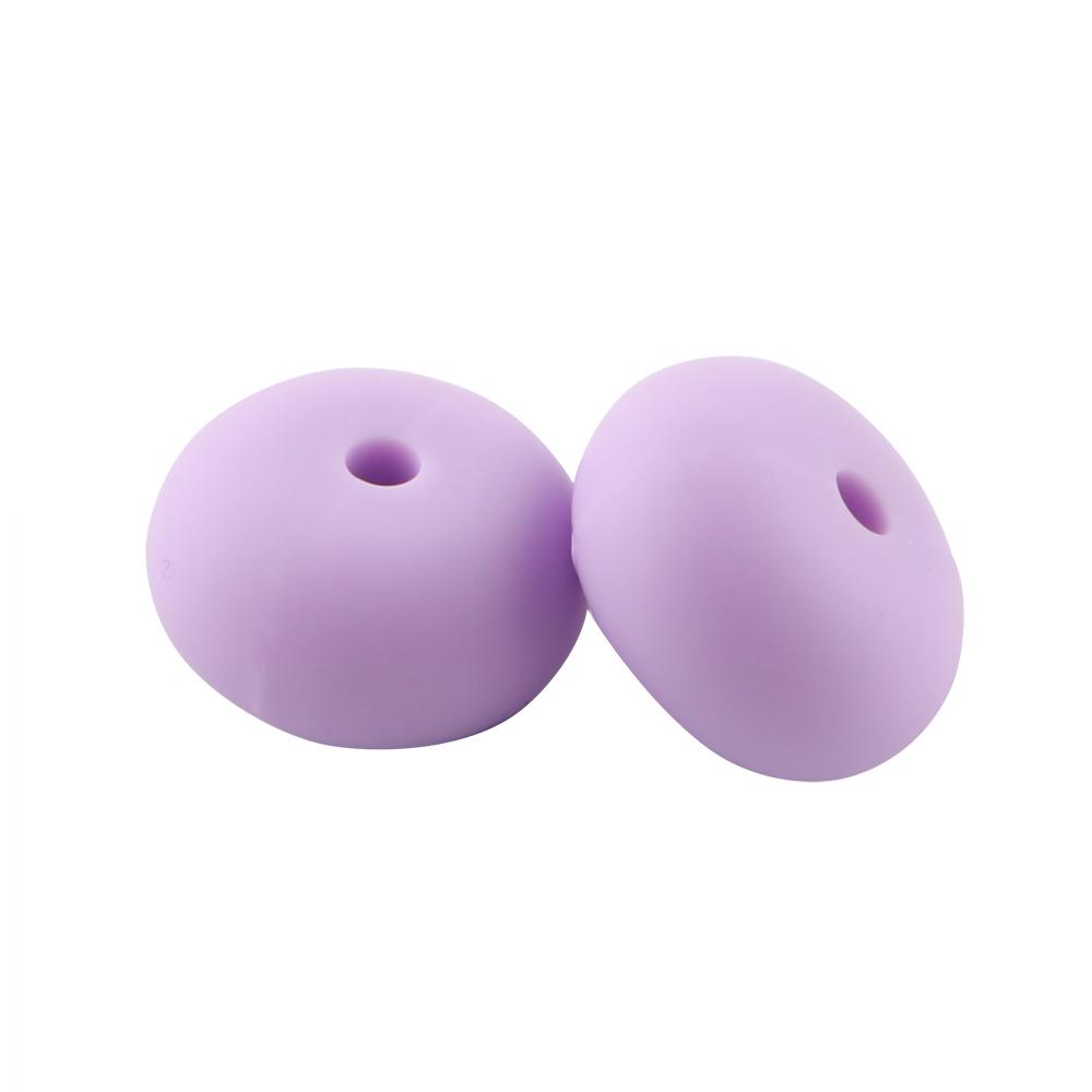 25Pcs/lot 14mm Abacus Silicone Lentil Beads Loose Bead For Jewelry Making DIY Jewelry Accessories Keychain Beaded Pen Bracelets