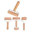 Wood Rolling Pin Non-Stick Dough Roller for Pizza Pastry Ergonomic Mini Dough Rolling Pin Easy-Clean Essential Baking Tool for Home Kitchen
