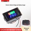 Waterproof Electric Bicycle Digital Voltage Meter with Accurate Battery Power Display 
